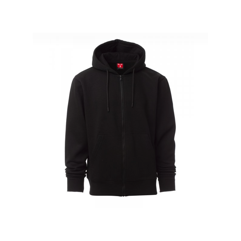 Felpa Pontiac con zip intera e cappuccio 260 gr.