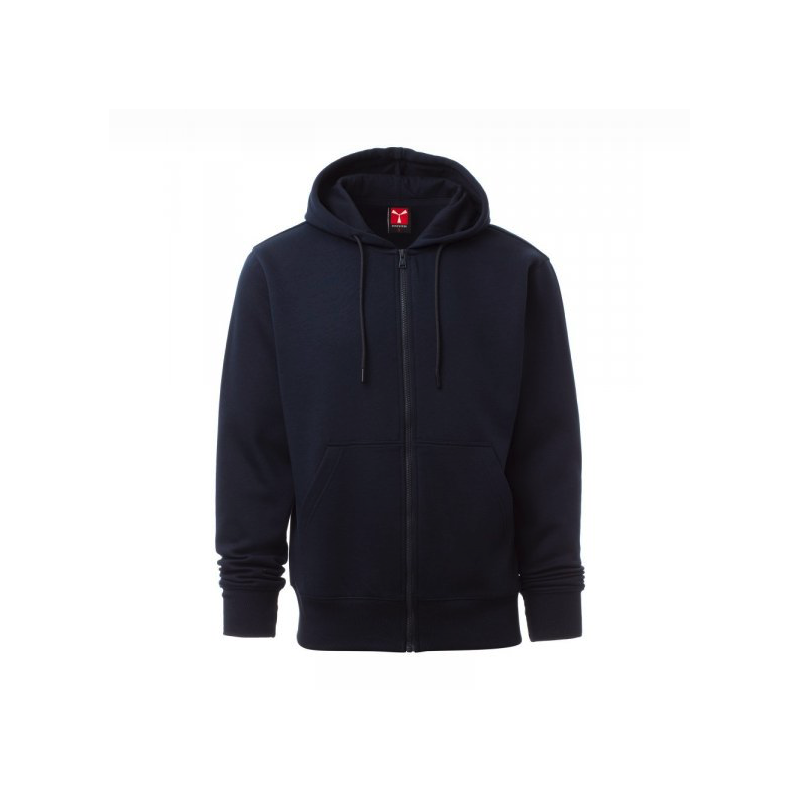 Felpa Pontiac con zip intera e cappuccio 260 gr.