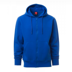 Felpa Pontiac con zip intera e cappuccio 260 gr.
